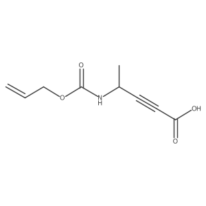 4-{[(Prop-2-en-1-yloxy)carbonyl]amino}pent-2-ynoic acid结构式