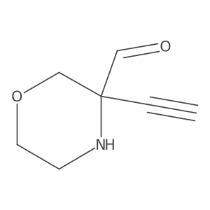 3-Ethynylmorpholine-3-carbaldehyde Structure