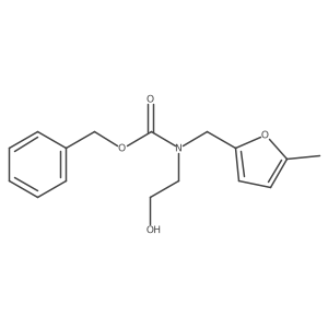 benzyl N-(2-hydroxyethyl)-N-[(5-methylfuran-2-yl)methyl]carbamate Structure