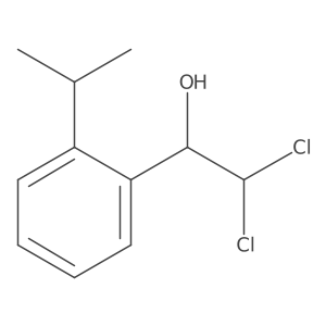 2,2-Dichloro-1-(2-isopropylphenyl)ethanol结构式