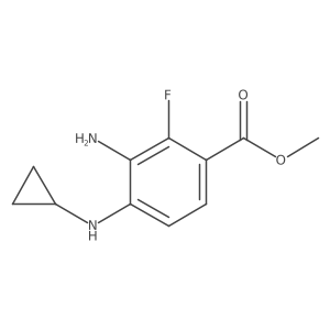 Methyl 3-amino-4-(cyclopropylamino)-2-fluorobenzoate Structure