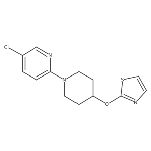 5-Chloro-2-[4-(1,3-thiazol-2-yloxy)piperidin-1-yl]pyridine Structure