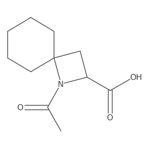 1-Acetyl-1-azaspiro[3.5]nonane-2-carboxylic acid Structure