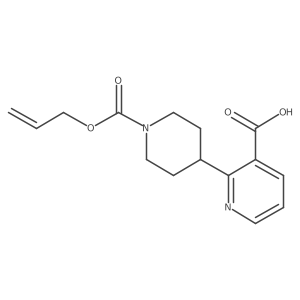 2-{1-[(Prop-2-en-1-yloxy)carbonyl]piperidin-4-yl}pyridine-3-carboxylic acid结构式