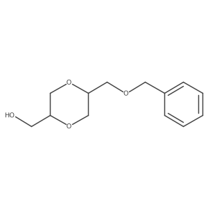 ((2S,5R)-5-((Benzyloxy)methyl)-1,4-dioxan-2-YL)methanol Structure