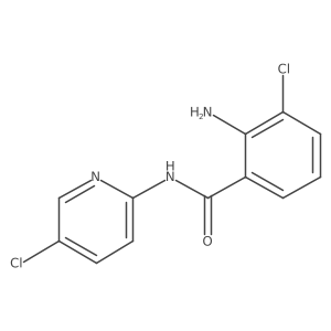 2-amino-3-chloro-N-(5-chloropyridin-2-yl)benzamide Structure