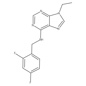 N-[(2,4-difluorophenyl)methyl]-9-ethyl-9H-purin-6-amine结构式