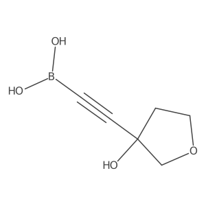 ((3-Hydroxytetrahydrofuran-3-yl)ethynyl)boronic acid结构式