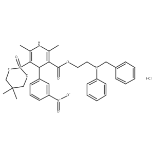 Efonidipine hydrochloride, (S)-结构式