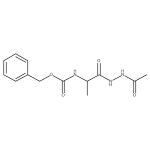 N-[(Phenylmethoxy)carbonyl]-L-alanine 2-acetylhydrazide结构式
