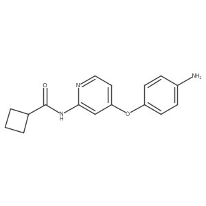 4-(2-Cyclobutanecarbonylaminopyridin-4-yl)oxyaniline结构式