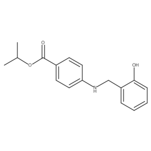 1-Methylethyl 4-(((2-Hydroxyphenyl)methyl)amino)benzoate结构式