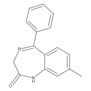 8-methyl-5-phenyl-1H-benzo[e][1,4]diazepin-2(3H)-one结构式