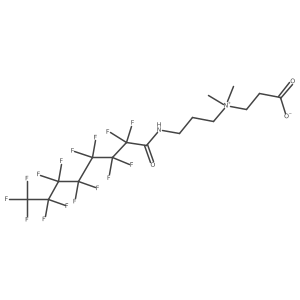 (2-Carboxyethyl)dimethyl[3-(perfluorooctanamido)propyl]ammonium结构式