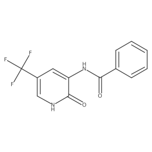 N-[2-oxo-5-(trifluoromethyl)-1H-pyridin-3-yl]benzamide结构式