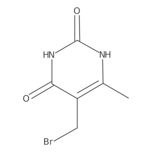5-(bromomethyl)-6-methyl-1H-pyrimidine-2,4-dione结构式