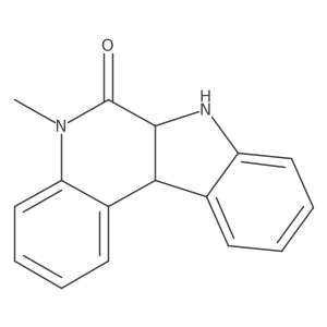 (6aR,11bS)-5-Methyl-5,6a,7,11b-tetrahydro-6H-indolo[2,3-c]quinolin-6-one结构式