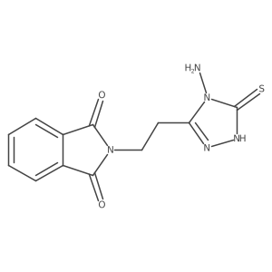 2-[2-(4-amino-5-sulfanyl-4H-1,2,4-triazol-3-yl)ethyl]-1H-isoindole-1,3(2H)-dione结构式