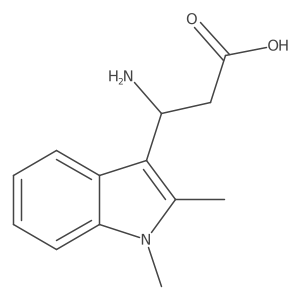 3-amino-3-(1,2-dimethyl-1H-indol-3-yl)propanoic acid Structure