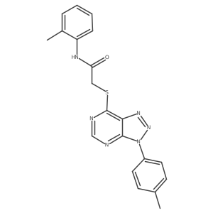 N-(o-tolyl)-2-((3-(p-tolyl)-3H-[1,2,3]triazolo[4,5-d]pyrimidin-7-yl)thio)acetamide结构式
