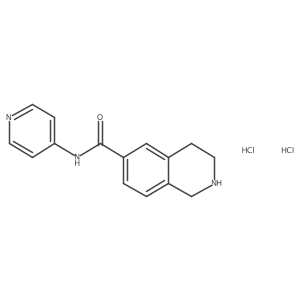 N-pyridin-4-yl-1,2,3,4-tetrahydroisoquinoline-6-carboxamide;dihydrochloride Structure
