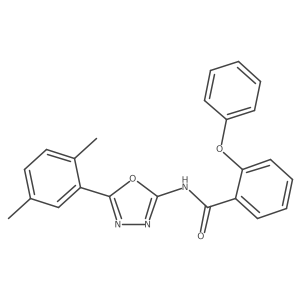 N-[5-(2,5-dimethylphenyl)-1,3,4-oxadiazol-2-yl]-2-phenoxybenzamide Structure