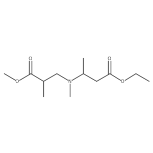 Ethyl 3-((3-Methoxy-2-methyl-3-oxopropyl)(methyl)amino)butanoate结构式