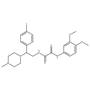N1-(3,4-dimethoxyphenyl)-N2-(2-(4-fluorophenyl)-2-(4-methylpiperazin-1-yl)ethyl)oxalamide结构式