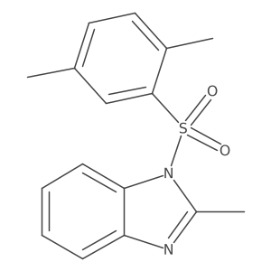 1-[(2,5-dimethylphenyl)sulfonyl]-2-methyl-1H-benzimidazole结构式
