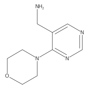 1-(4-morpholin-4-Ylpyrimidin-5-Yl)methanamine结构式