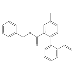 Benzyl 2'-formyl-4-methyl-[1,1'-biphenyl]-2-carboxylate结构式
