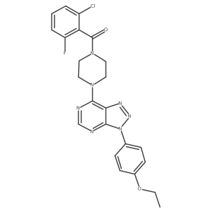 (2-chloro-6-fluorophenyl)(4-(3-(4-ethoxyphenyl)-3H-[1,2,3]triazolo[4,5-d]pyrimidin-7-yl)piperazin-1-yl)methanone Structure