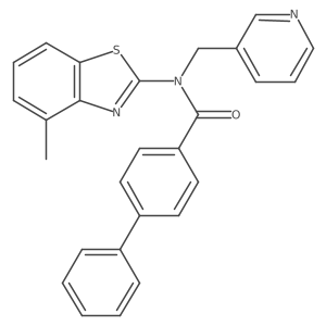 N-(4-methylbenzo[d]thiazol-2-yl)-N-(pyridin-3-ylmethyl)-[1,1'-biphenyl]-4-carboxamide Structure