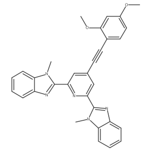 2,2a(2)-[4-[2-(2,4-Dimethoxyphenyl)ethynyl]-2,6-pyridinediyl]bis[1-methyl-1H-benzimidazole] Structure