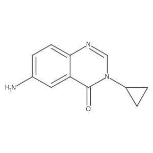 6-amino-3-cyclopropylquinazolin-4(3H)-one Structure