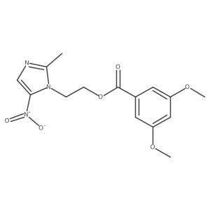 2-(2-methyl-5-nitro-1H-imidazol-1-yl)ethyl 3,5-dimethoxybenzoate Structure