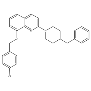 2-(4-Benzylpiperidin-1-yl)-8-((4-chlorobenzyl)oxy)quinoline Structure
