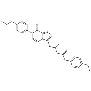 4-(7-(4-ethoxyphenyl)-8-oxo-7,8-dihydro-[1,2,4]triazolo[4,3-a]pyrazin-3-yl)-N-(4-methoxyphenyl)-3-methylbutanamide结构式