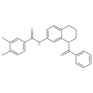N-(1-benzoyl-1,2,3,4-tetrahydroquinolin-7-yl)-3,4-difluorobenzamide Structure