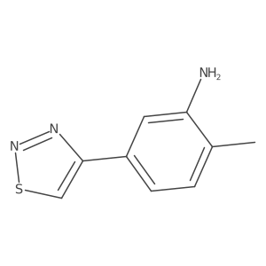 2-Methyl-5-(1,2,3-thiadiazol-4-yl)aniline结构式