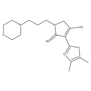 4-(4,5-dimethyl-1,3-thiazol-2-yl)-5-imino-1-[3-(morpholin-4-yl)propyl]-2,5-dihydro-1H-pyrrol-3-ol Structure