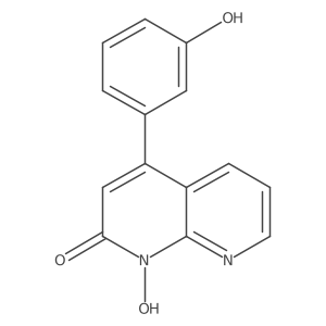 1-hydroxy-4-(3-hydroxyphenyl)-1,8-naphthyridin-2(1H)-one结构式