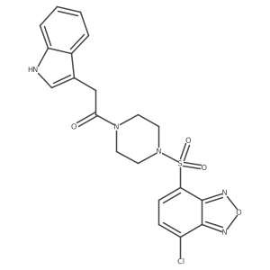 1-{4-[(7-chloro-2,1,3-benzoxadiazol-4-yl)sulfonyl]piperazin-1-yl}-2-(1H-indol-3-yl)ethanone Structure