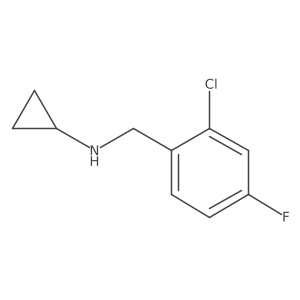 N-[(2-Chloro-4-fluorophenyl)methyl]cyclopropanamine结构式