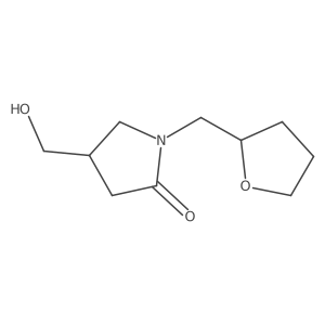 4-(Hydroxymethyl)-1-[(oxolan-2-yl)methyl]pyrrolidin-2-one Structure