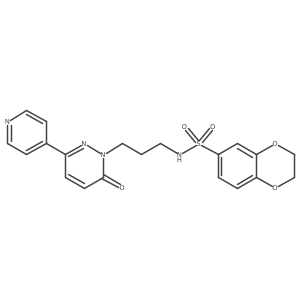 N-(3-(6-oxo-3-(pyridin-4-yl)pyridazin-1(6H)-yl)propyl)-2,3-dihydrobenzo[b][1,4]dioxine-6-sulfonamide结构式