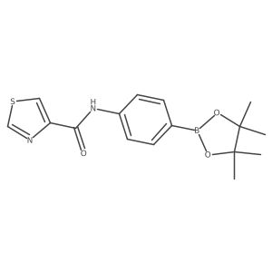 N-[4-(4,4,5,5-tetramethyl-1,3,2-dioxaborolan-2-yl)phenyl]-1,3-thiazole-4-carboxamide Structure