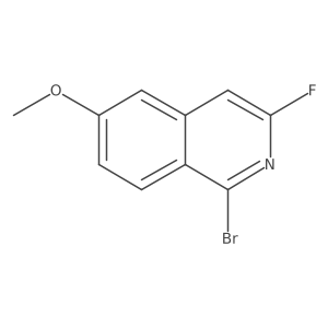 1-Bromo-3-fluoro-6-methoxyisoquinoline Structure