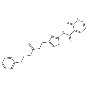 2-oxo-N-(4-(3-oxo-3-(phenethylamino)propyl)thiazol-2-yl)-1,2-dihydropyridine-3-carboxamide Structure