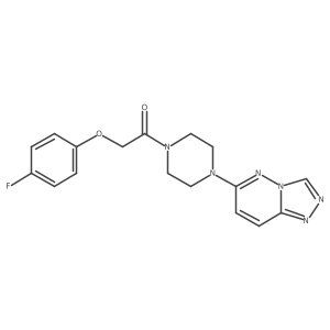 1-(4-([1,2,4]Triazolo[4,3-b]pyridazin-6-yl)piperazin-1-yl)-2-(4-fluorophenoxy)ethanone结构式